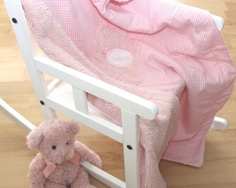 Kinderdecke Teddyfell rosa  Teddy  95 x 145 cm