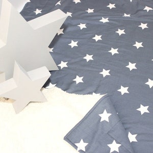 Manta Ensueño XXL Estrellas Maxi gris/blanco imagen 3