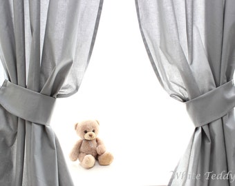 Curtain Grey with Raff holder 140 x 240