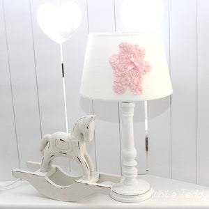 Tischlampe / Lampenschirm Teddy rosa Bild 2