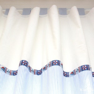 Curtain Maritim blue stripe weaving wall maritim curtains light blue scarf nursery baby room boys&#39; room curtains children
