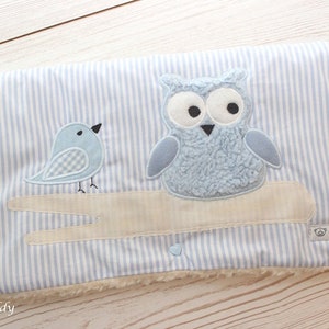 Baby Buggy Owl-Dream stripes Blue/White