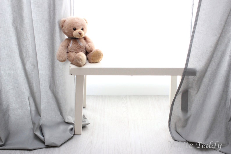 Curtain Grey with Raff holder 140 x 240