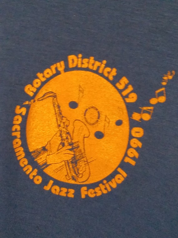 Vintage polo shirt District 519 Sacramento Jazz F… - image 2