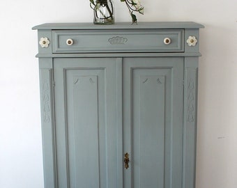 Vertiko - tall chest of drawers - half cabinet - country house - vintage - shabby chic