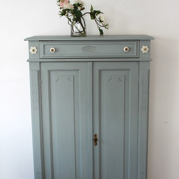 Vertiko - tall chest of drawers - half cabinet - country house - vintage - shabby chic