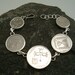 Coin bracelet * Israel coins * gift for her * trendy jewelry * silver 925 * handicraft * hand made * for birthday * coins of the world