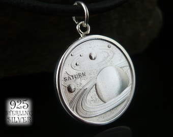 Planety Saturn Uran Neptun Pluton * srebro Ag 925 * moneta aluminium * na urodziny * planety w znaku zodiaku * horoskop * układ słoneczny