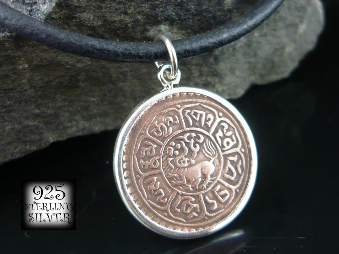 Asche Anhänger Silber ATOCHA Münzanhänger 925 Sterlingsilber – Versunkener Schatz, Schiffbruch Münze, Handgemacht Silberblech 925