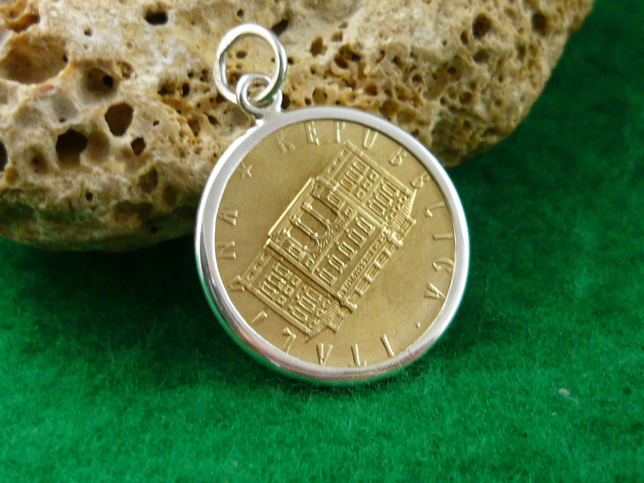Pendant Coin Italy 1981 * 925 Sterling Silver * for 18th
