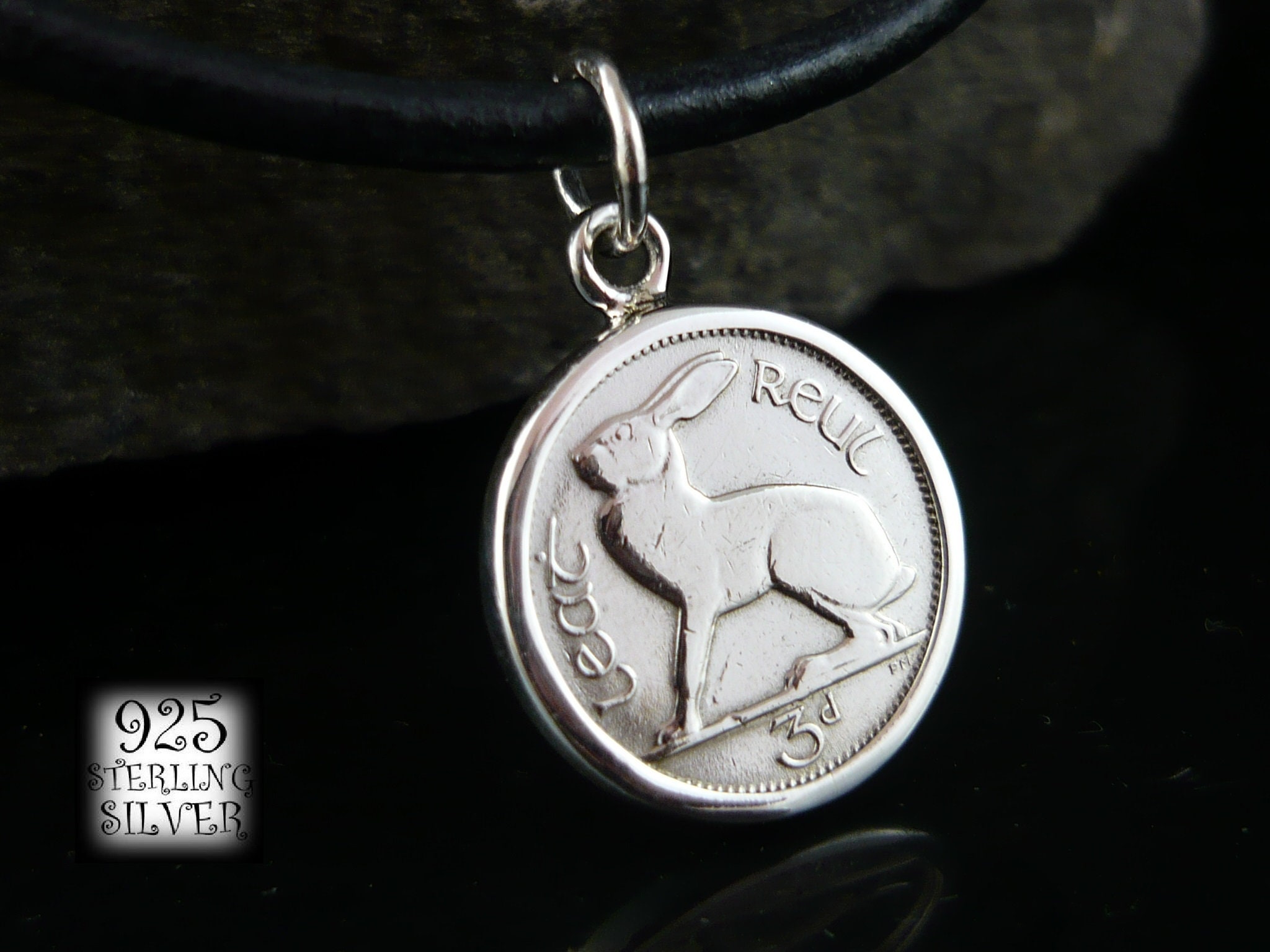 Rabbit Coin Necklace - Etsy