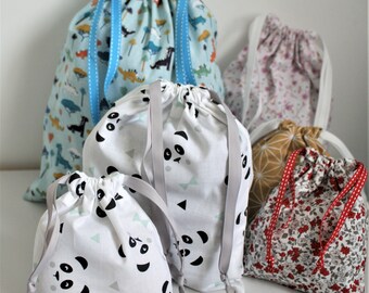 Pouches, bags, bulk bags, gift wrapping.