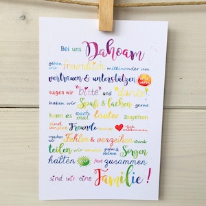 Carte postale « Dahoam »