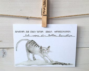 Postkarte "Katze"