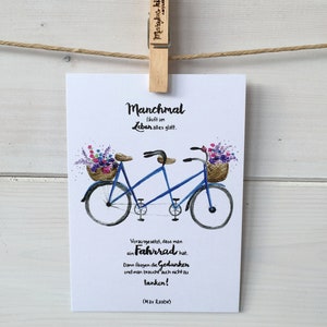 Carte postale "Tandem"