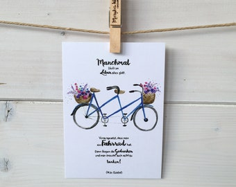 Postkarte "Tandem"