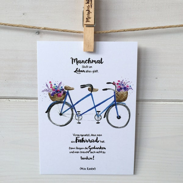 Postkarte "Tandem"