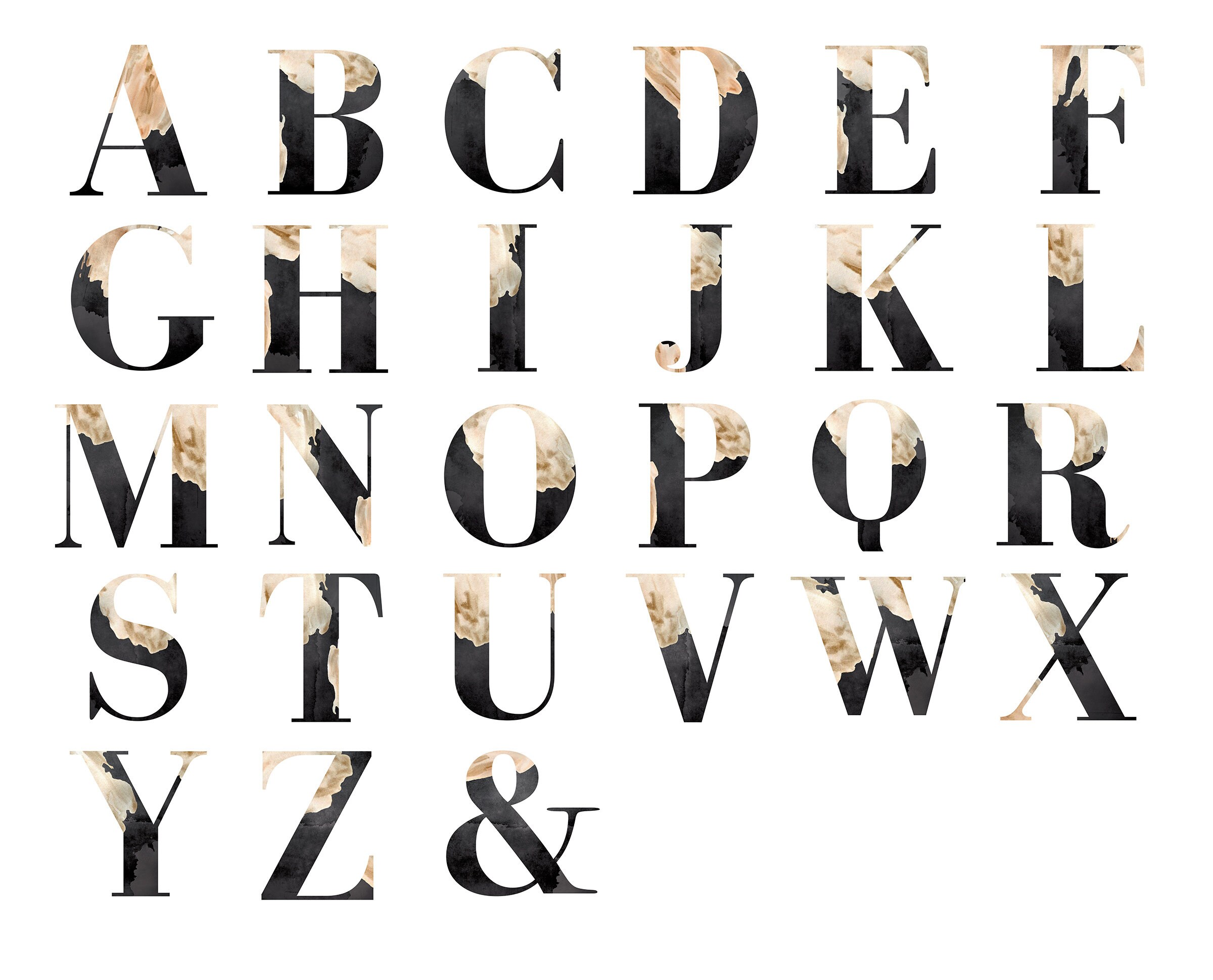 Printable Monogram Wall Art Letters Wall Decor Initials Etsy France