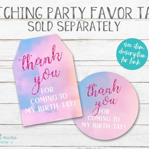 Taylor Swift Themed Birth-tay Party Invitation Watercolor sky Lover Inspired Girl Woman Birthday Party image 6