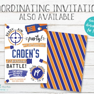 Nerf Birthday Party Favor Tags - Boys Birthday Party - DIY Printable ...