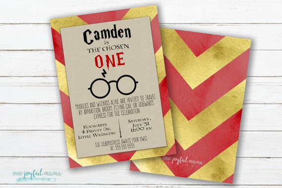 Harry Potter Birthday Invitation