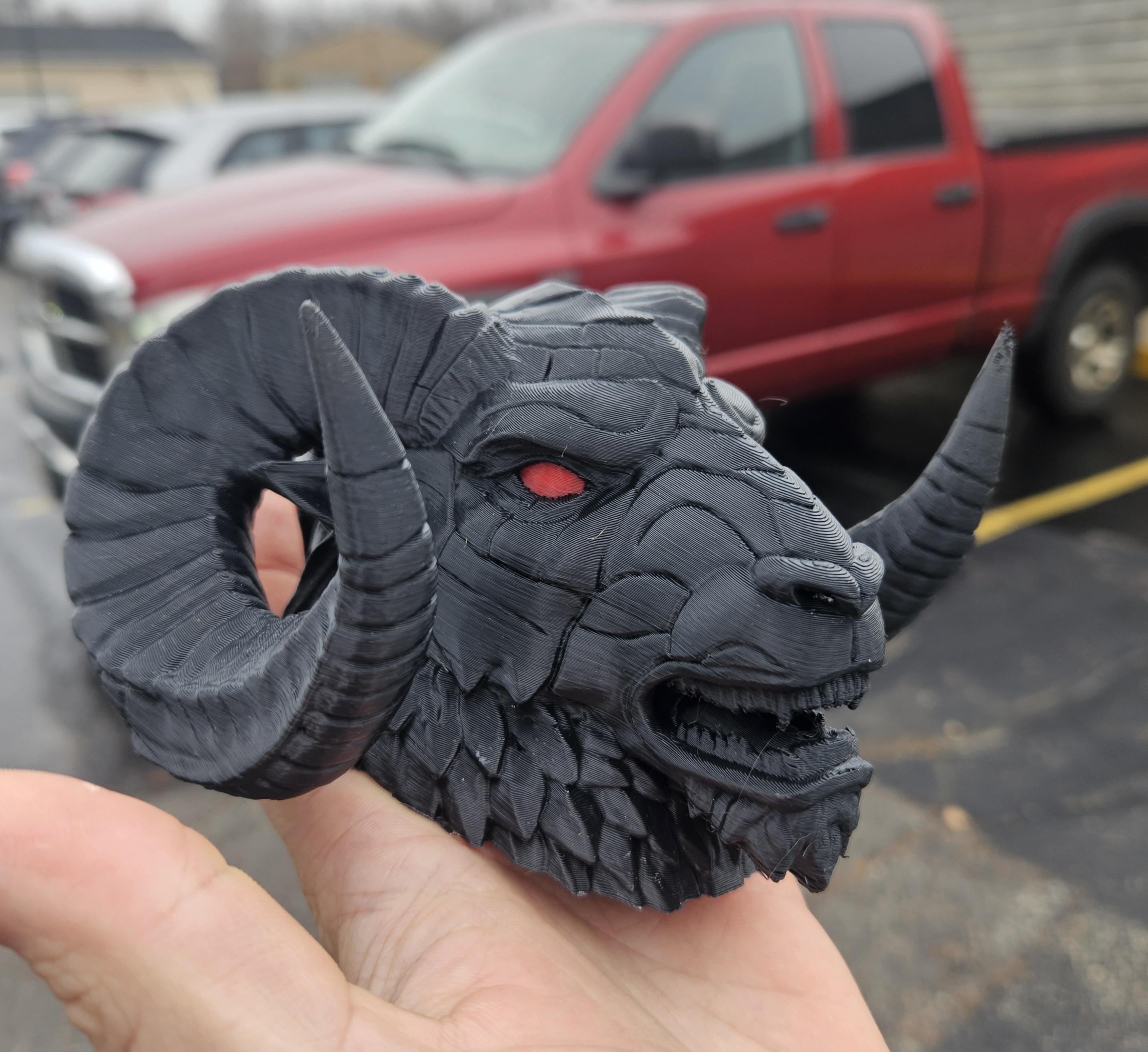 Ram Head Hood Ornament Emblem Gift - Etsy