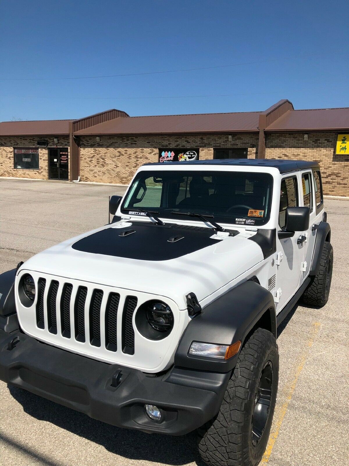 Matte Black Solid Vinyl Hood Decal for 2018-2022 Jeep Wrangler - Etsy