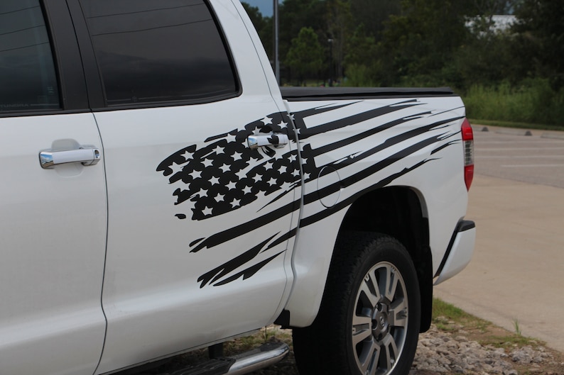 American Flag Vinyl Decal for Cars Truck Boat Trailers Set Etsy