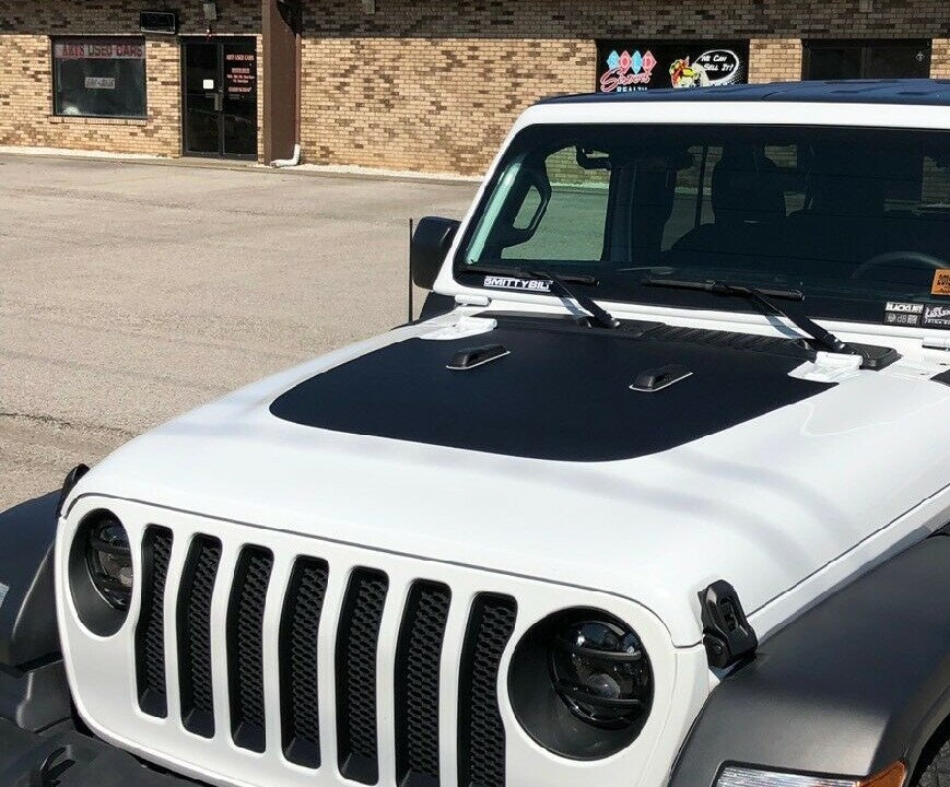 Hood Decal BLACKOUT for Jeep Wrangler JL Gladiator Matte - Etsy Hood Decal BLACKOUT for Jeep Wrangler JL Gladiator Matte - Etsy