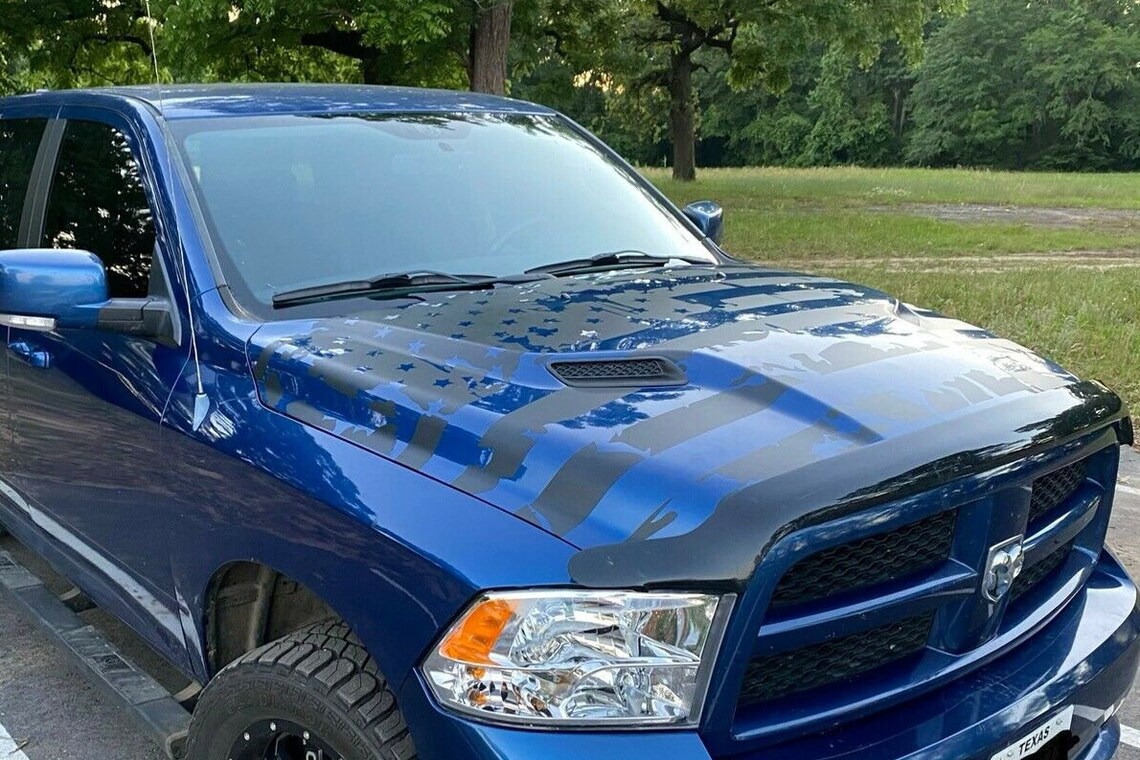 New LARGE AMERICAN Flag Graphics Vinyl Decal Sticker on Roof Etsy