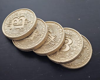 Bitcoin Coin Gift – Gold Crypto Souvenir | Decorative Bitcoin Replica