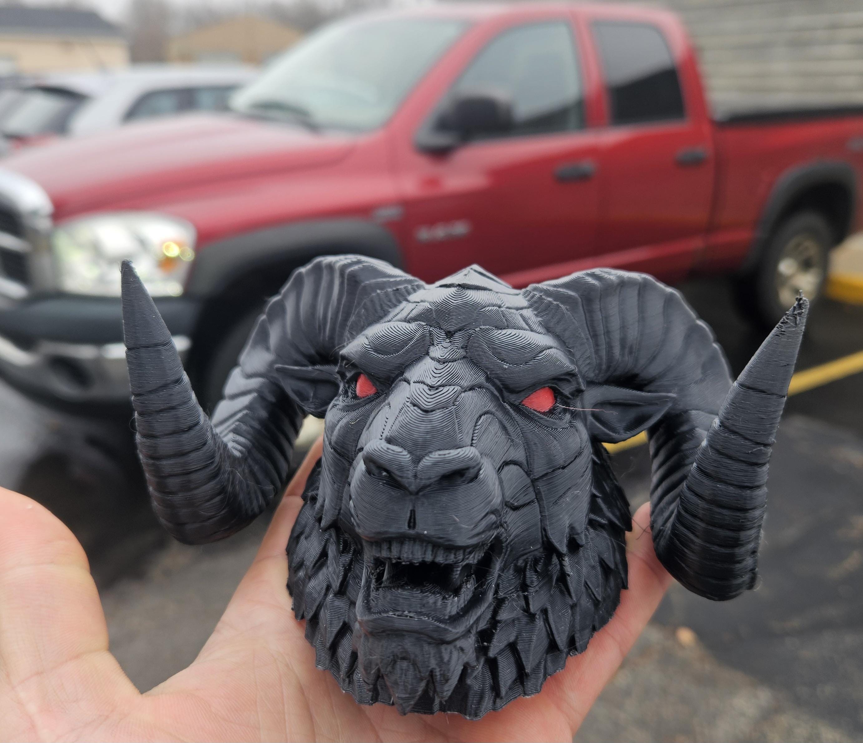 Ram Head Hood Ornament Emblem Gift - Etsy