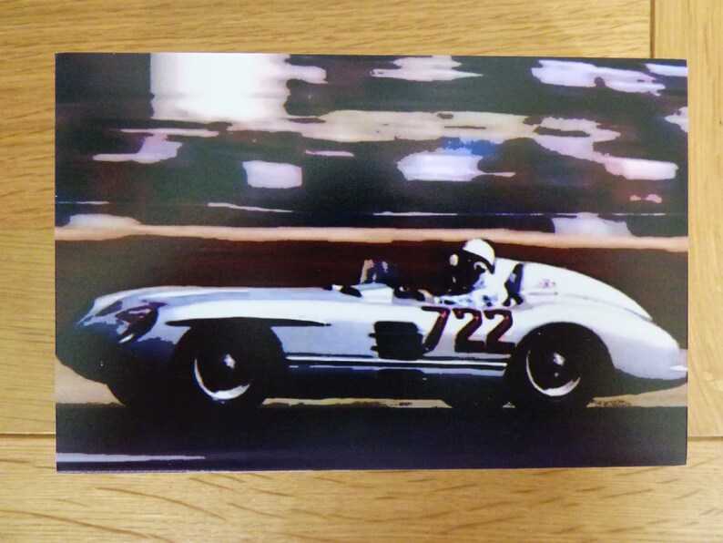 Wooden Block 1955 Mercedes 300 Slr Mille Miglia 722 Sir Etsy
