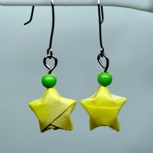 Small Origami Lucky Star Earrings