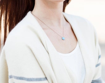 Necklace - Synthetic Amazonite - SUMMER FAVORITE