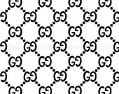 Gucci Pattern Vinyl Stencil