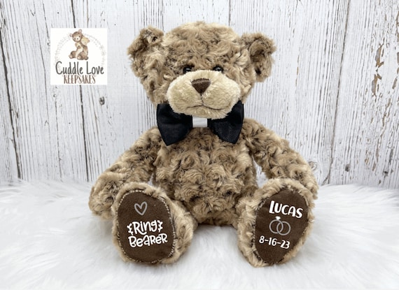 Ring bearer teddy bear sale