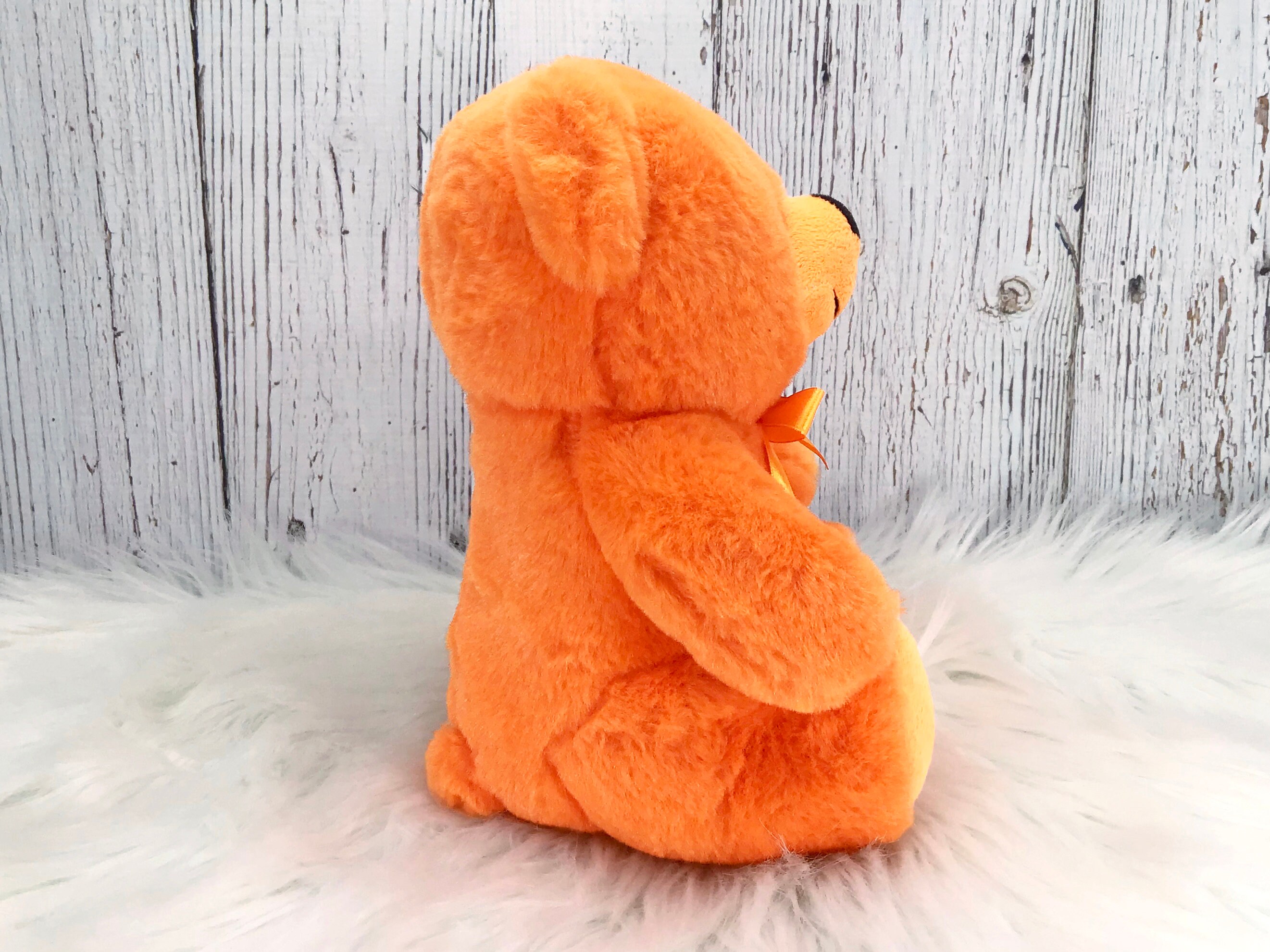 Orange teddy on sale