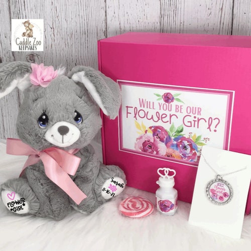 Flower Girl Proposal Gift Box Unicorn Wedding Party Gift Etsy