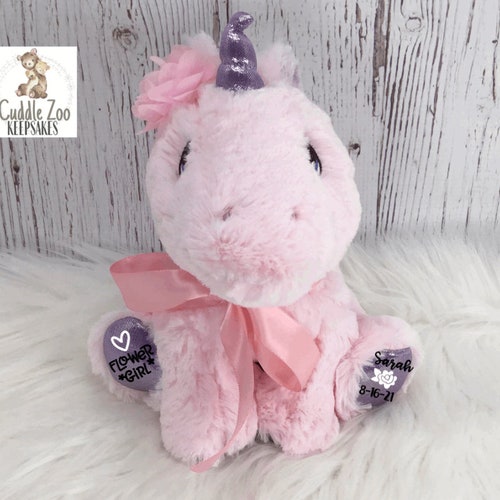 Flower Girl Unicorn Flower Girl Proposal Wedding Party Gift Etsy