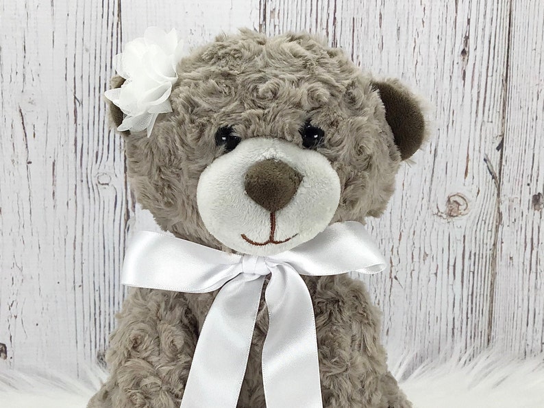 Flower Girl Teddy Bear Stuffed Animal Flower Girl Proposal Etsy