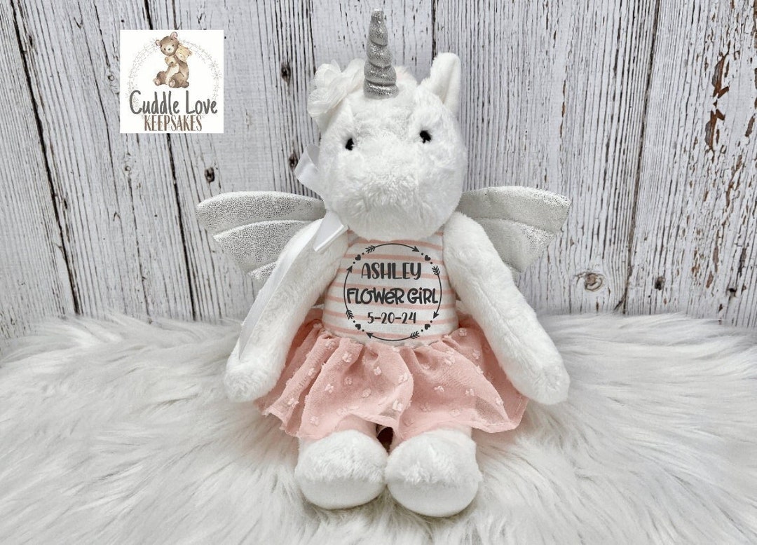 Flower Girl Unicorn, Flower Girl Proposal, Wedding Party Gift, Flower
