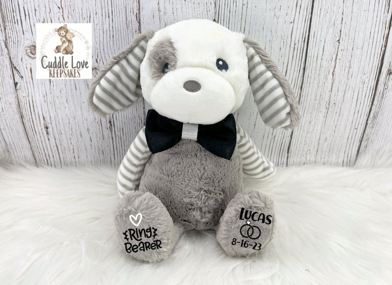 Puppy Dog Flower Girl Ring Bearer Ring Proposal Flower Girl Etsy