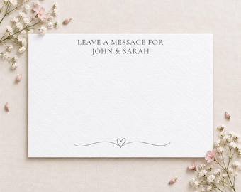 Personalised Wedding Message Favour Cards | Share a Message, Share a Memory, Share Advice | Keepsake Gift | A6 Size