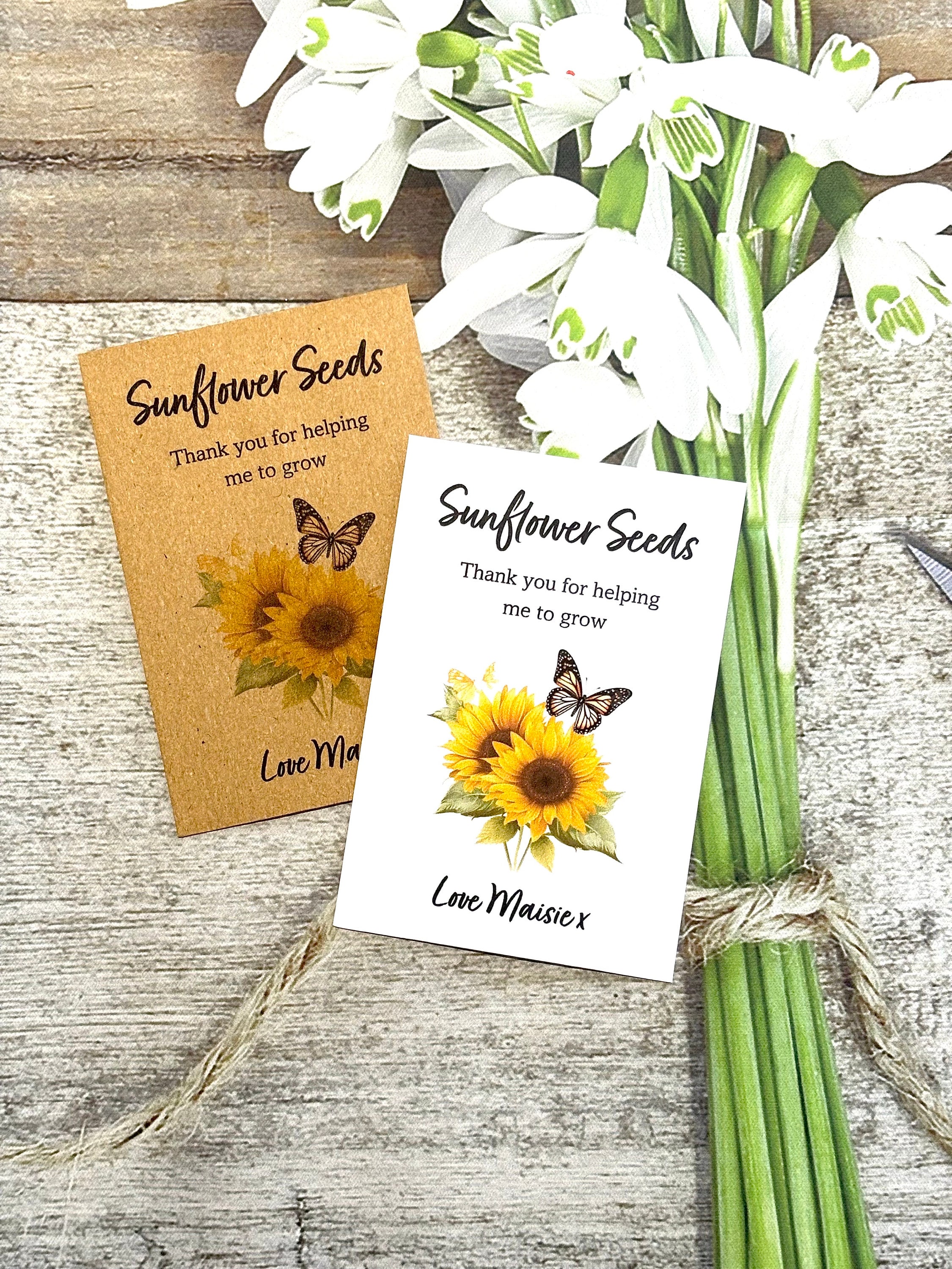 Seed Packets Fumete 100 Sets Baby Shower Seed Packet Favors