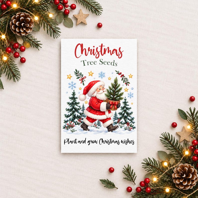 Personalised Christmas Tree Seeds, Teacher Thank You Gifts, Christmas