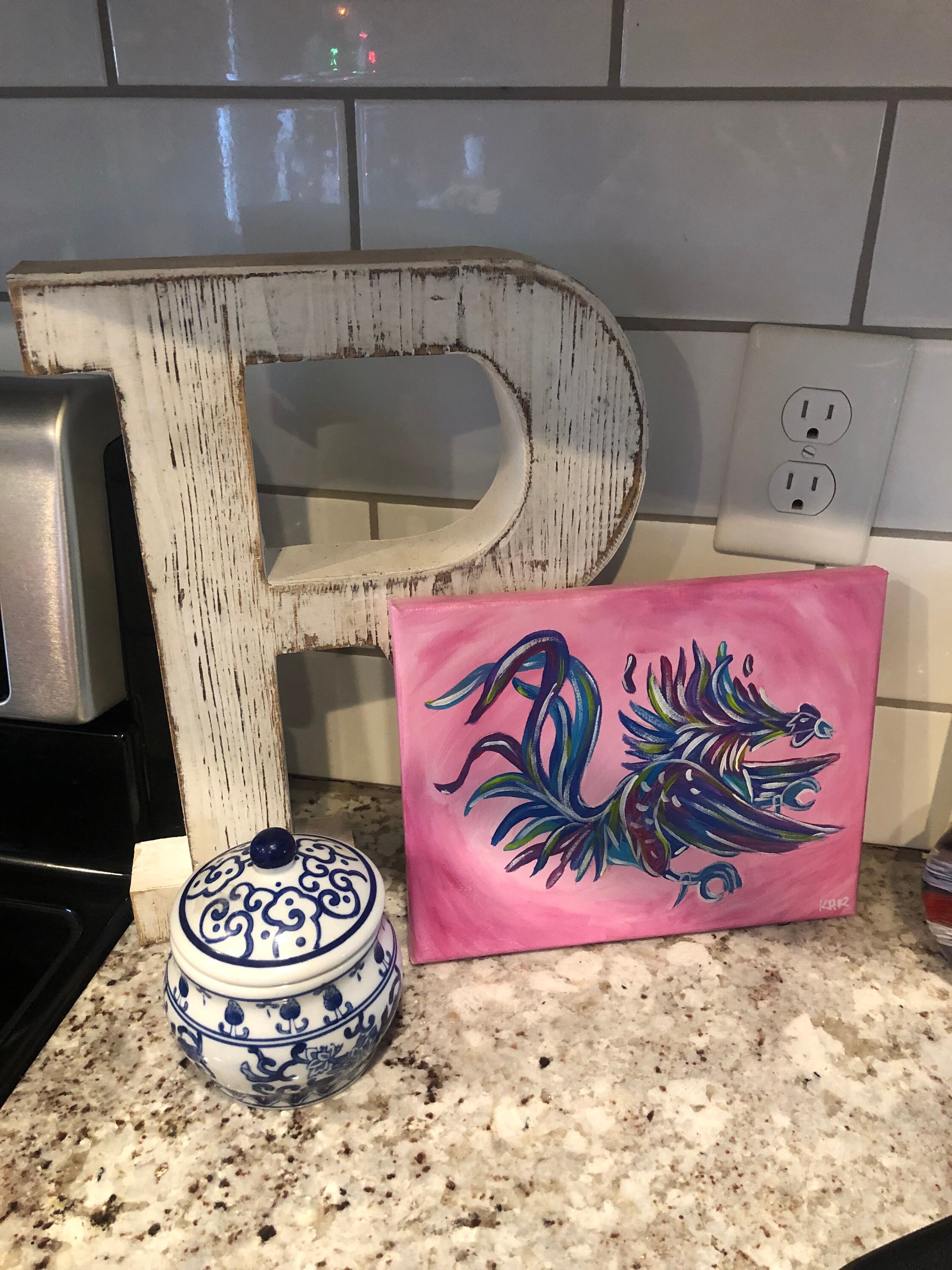 Gamecock Painting on Canvas - Etsy