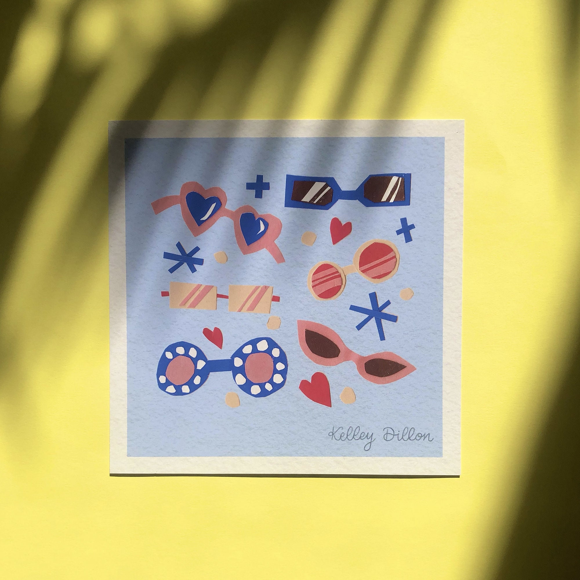 Sunglasses Collage 8x8 Wall Art Fashion Wall Art Funky Decor Etsy