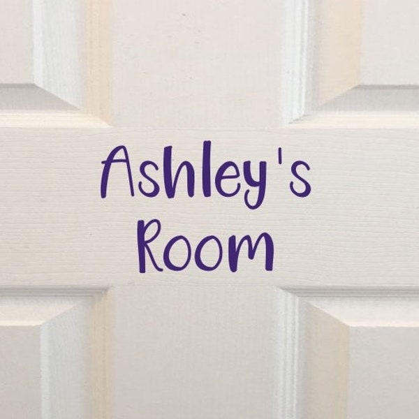 Kids Room Name Decal, Custom Door Sign, Wall Decal, Girl Door Name, Boy Door Name, Custom Decal, Vinyl Decal, Playroom Sign, Kids Door Sign