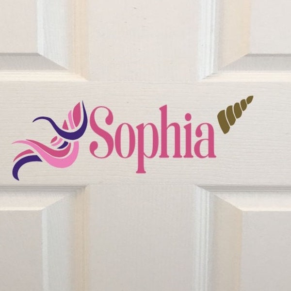 Kids Room Name Decal, Unicorn Horn Decal, Personalized, Unicorn Decal, Kids Door Letters, Unicorn,Girl Door Name,Vinyl Decal, Kids Door Sign